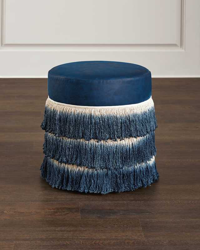 Aretha Leather Ottoman