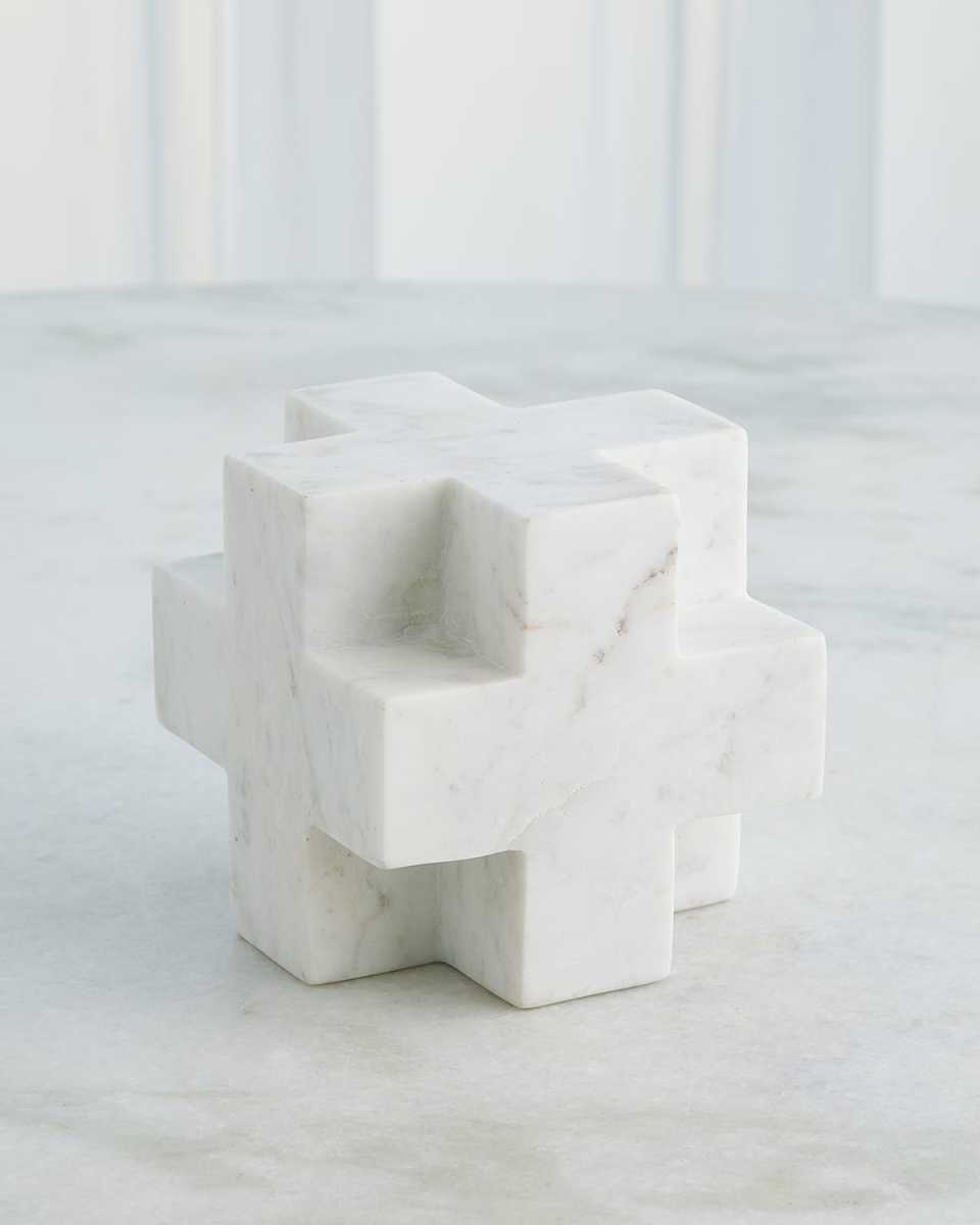 Plus Sign Marble Object