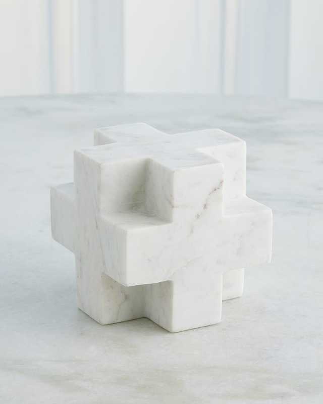 Plus Sign Marble Object