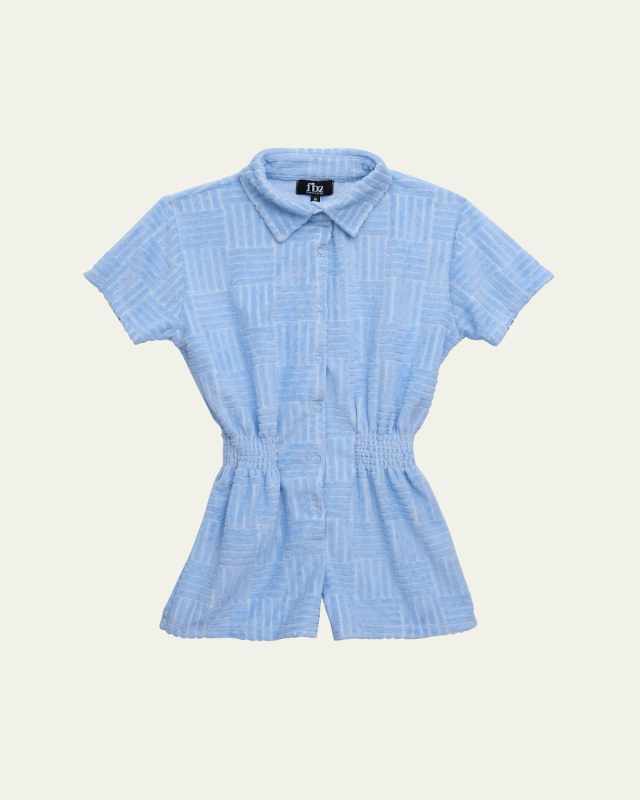 Girl's French Terry Romper, Size S-X