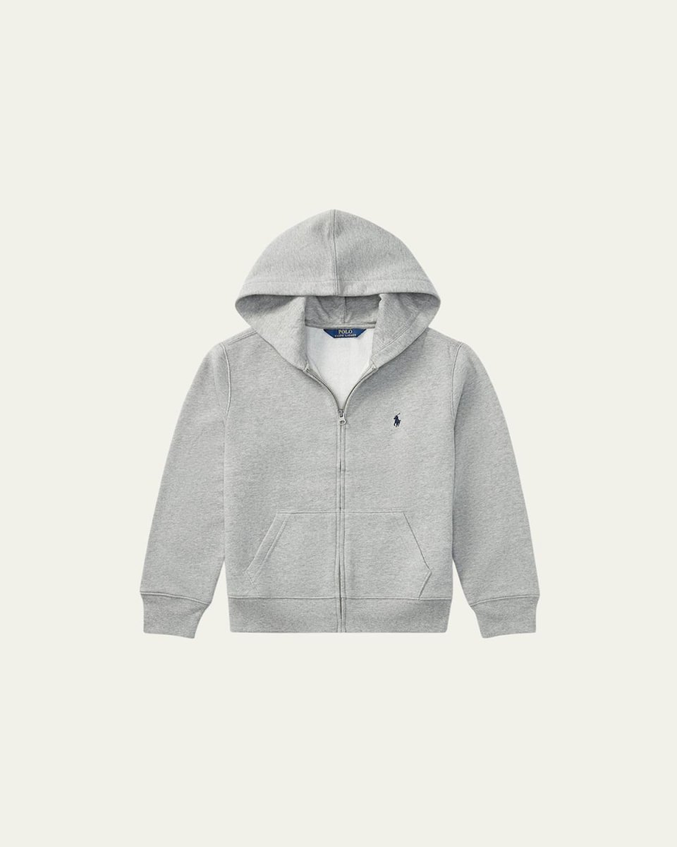 Boy's Cotton-Blend-Fleece Hoodie, Size S-XL
