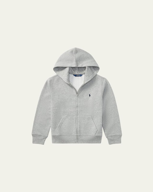 Boy's Cotton-Blend-Fleece Hoodie, Size S-XL