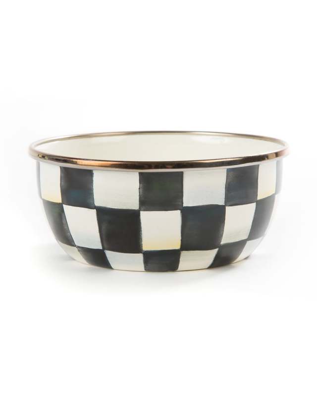 Courtly Check Enamel Pinch Bowl
