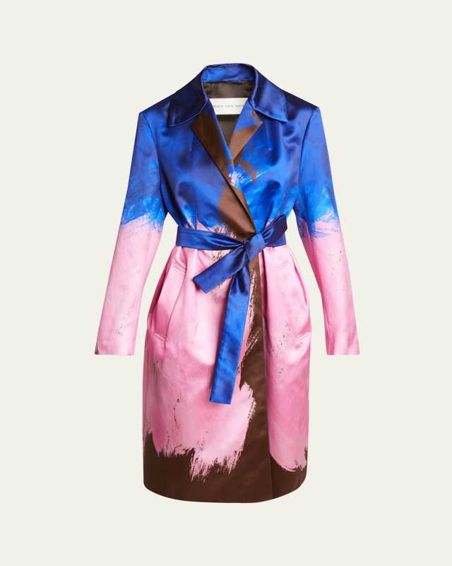 Roltas Abstract Belted Coat