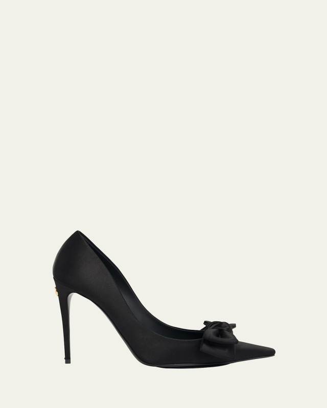 Silk Bow Stiletto Pumps