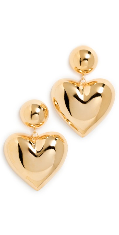 LELET NY Gigi Heart Earrings Gold