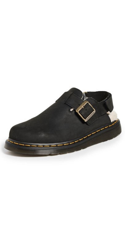 Dr. Martens Jorge Ii Black Archive Pull Up Mules Black