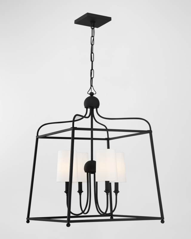 Sylvan 4-Light Dark Bronze Chandelier