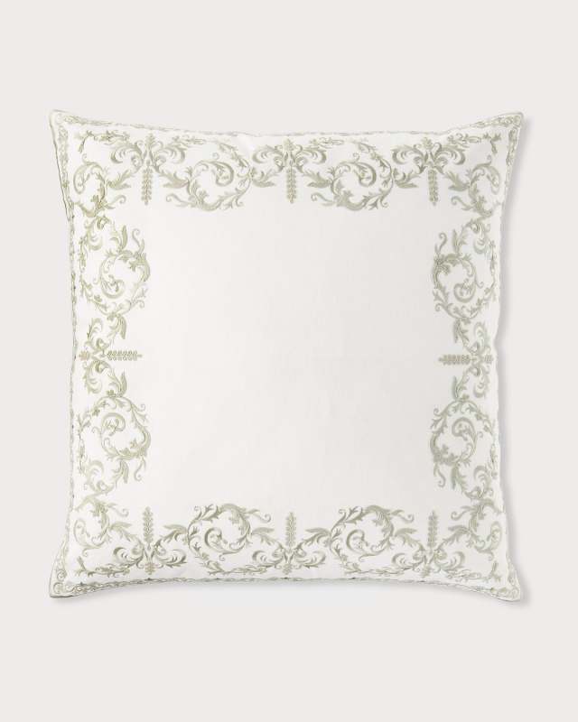 Carducci Scroll Border Euro Sham, 26"Sq.