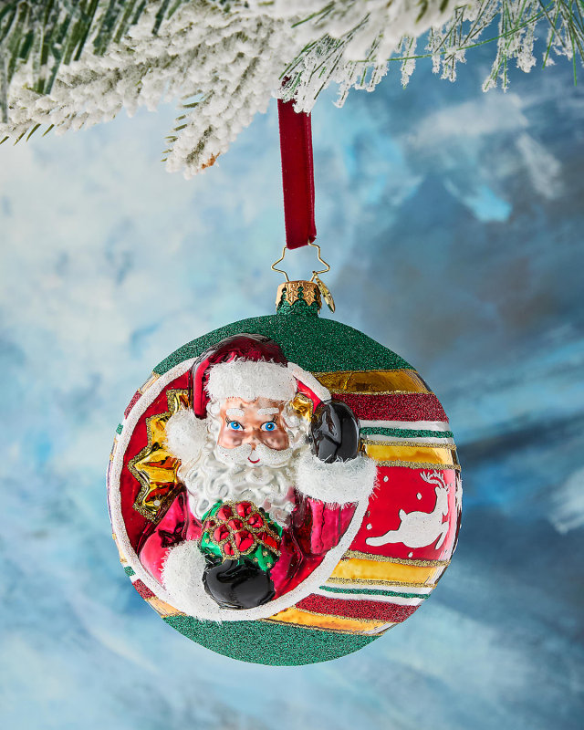 St. Nicks Spherical Cheer Christmas Ornament