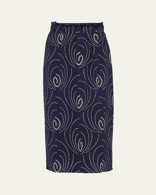 Sable Goccia Midi Skirt