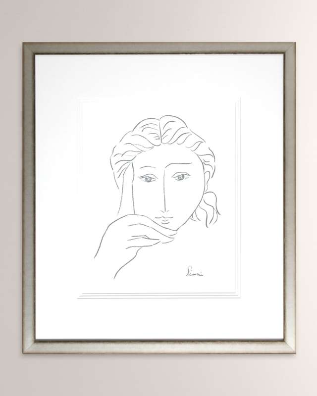 Woman's Face Sketch I 28" x 32"