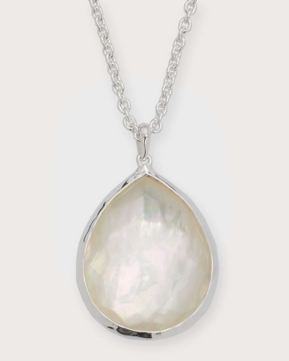 Large Pendant Necklace in Sterling Silver
