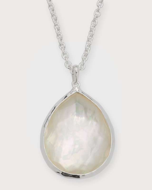 Large Pendant Necklace in Sterling Silver