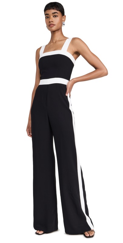 Amanda Uprichard Jessel Jumpsuit Black/Ivory
