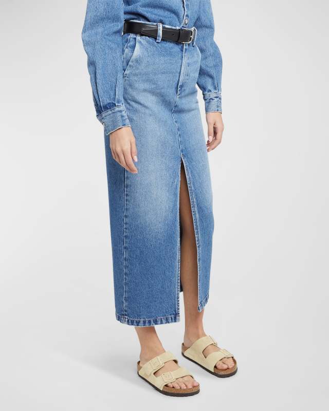 Lula Denim Pencil Skirt