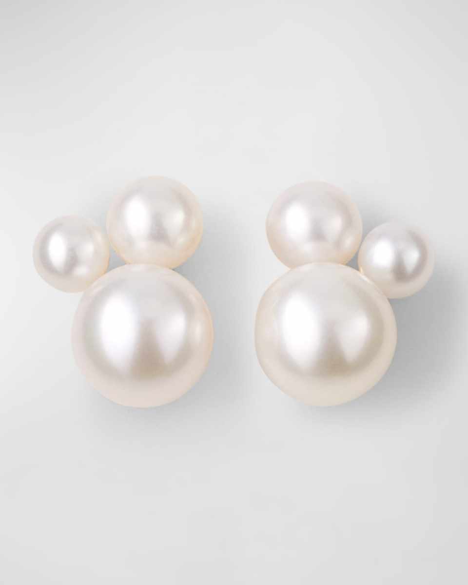 Pearl Cluster Earrings