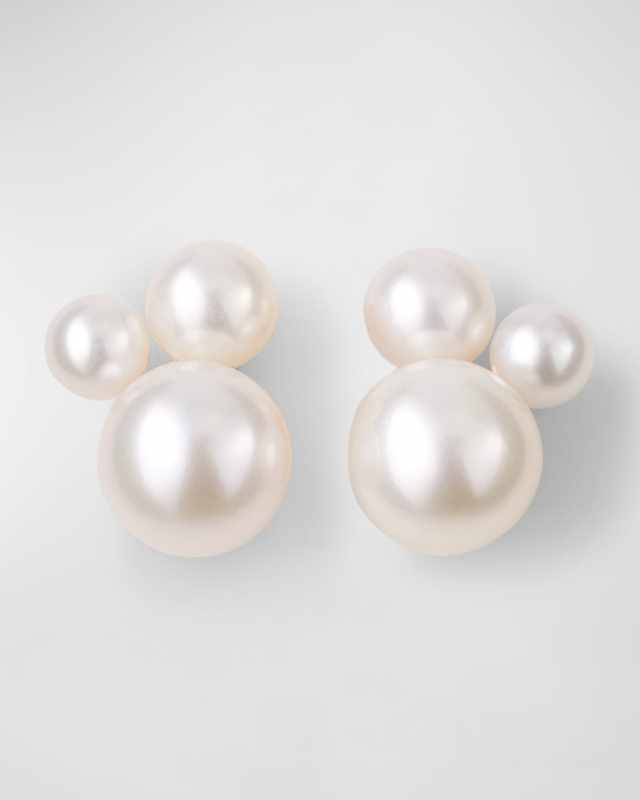 Pearl Cluster Earrings
