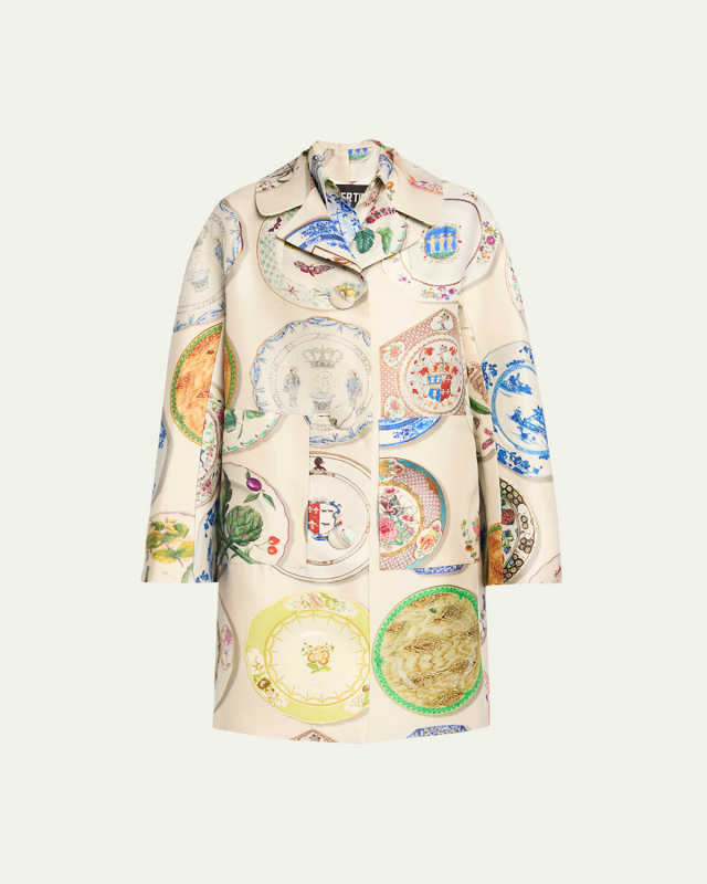Chelsea Plates Printed Overcoat