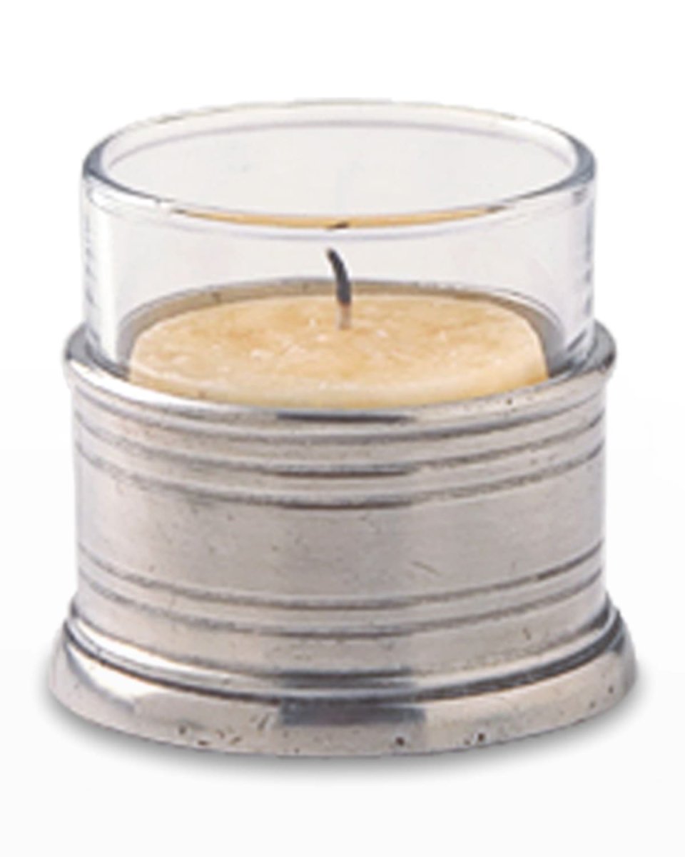 Tea Light Candle Holder with Glass