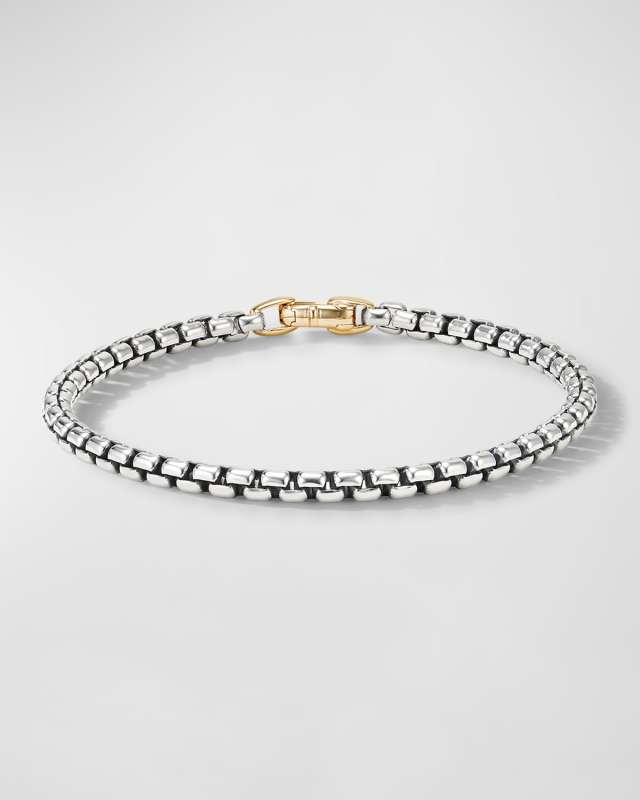DY Bel Aire Bracelet in Silver and 14k Gold, 4mm