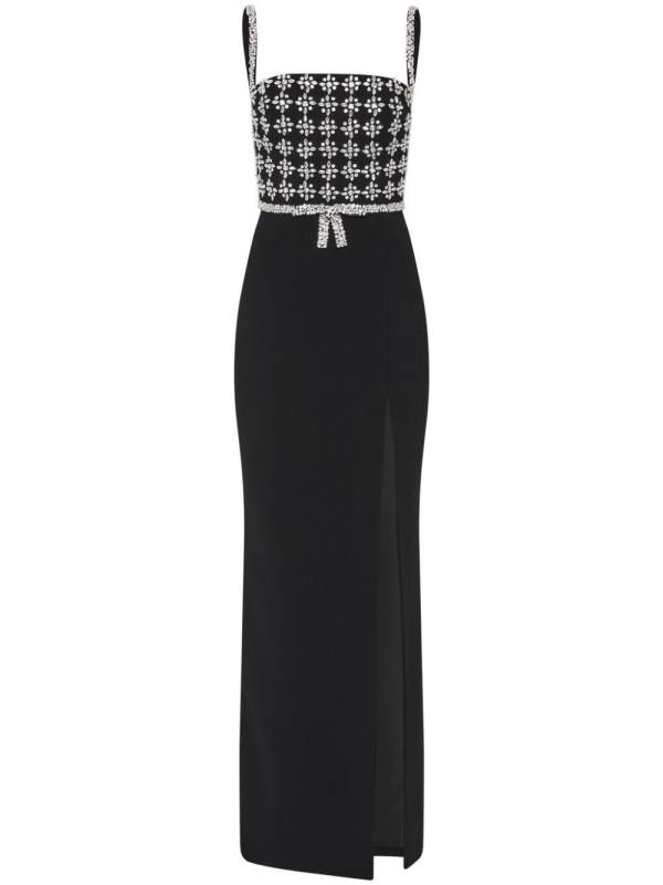 Rina side-slit gown