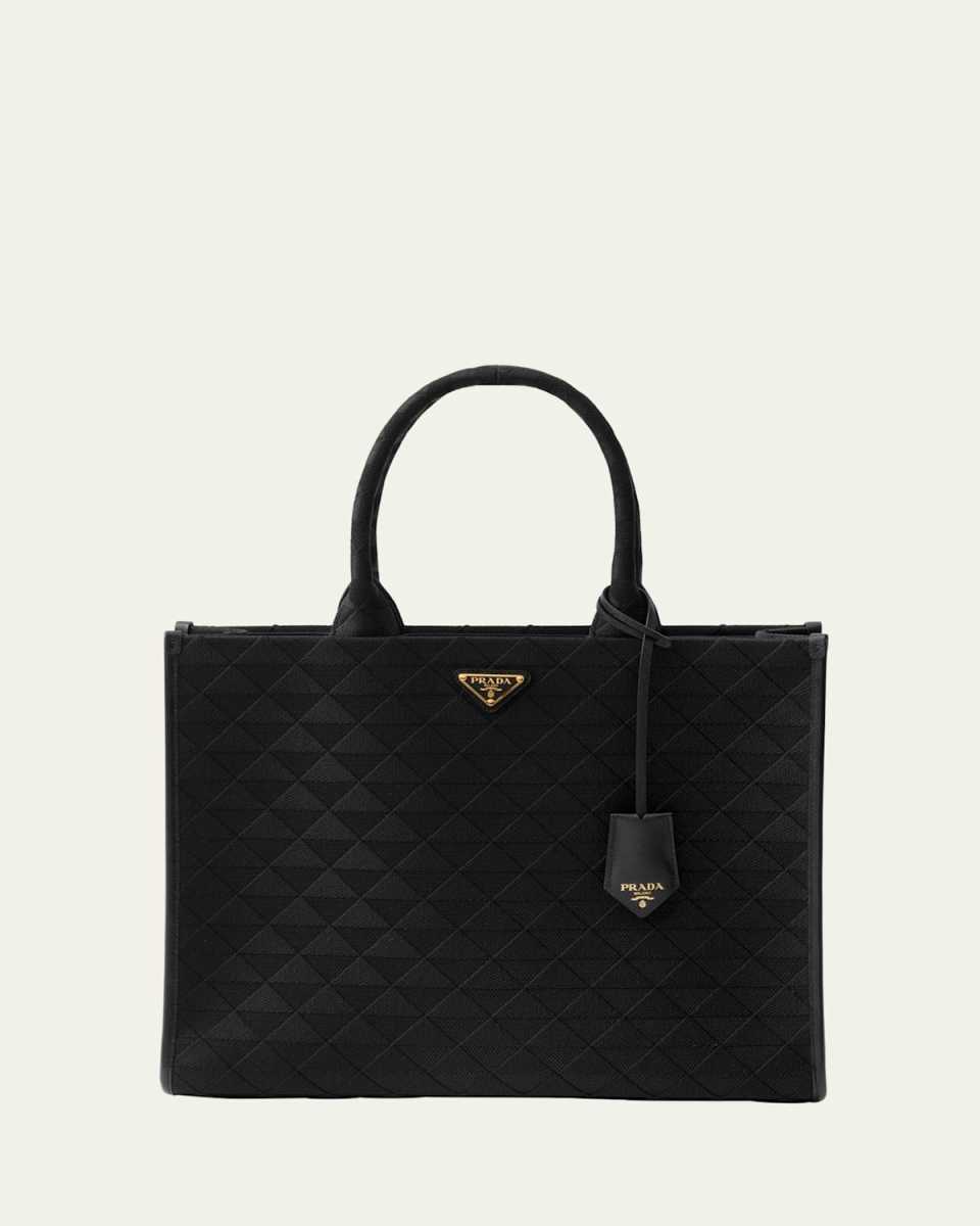 Large Triangle Symbole Jacquard Tote Bag