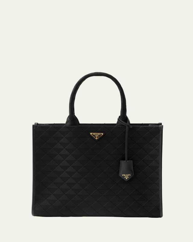 Large Triangle Symbole Jacquard Tote Bag