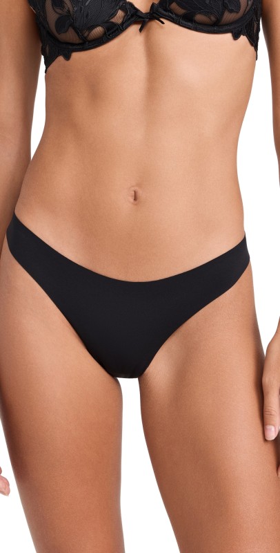 Fleur du Mal Le Stretch Multifit Micro Thong Tan