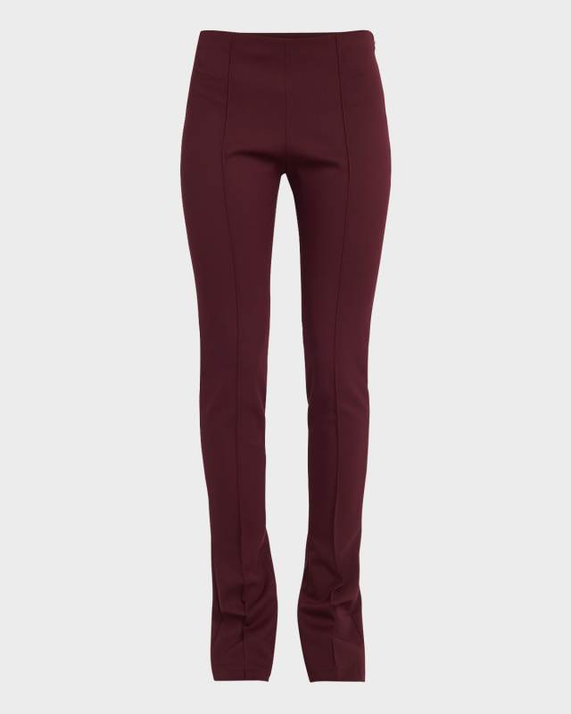 Ambrogio Skinny-Leg Slit-Hem Pants
