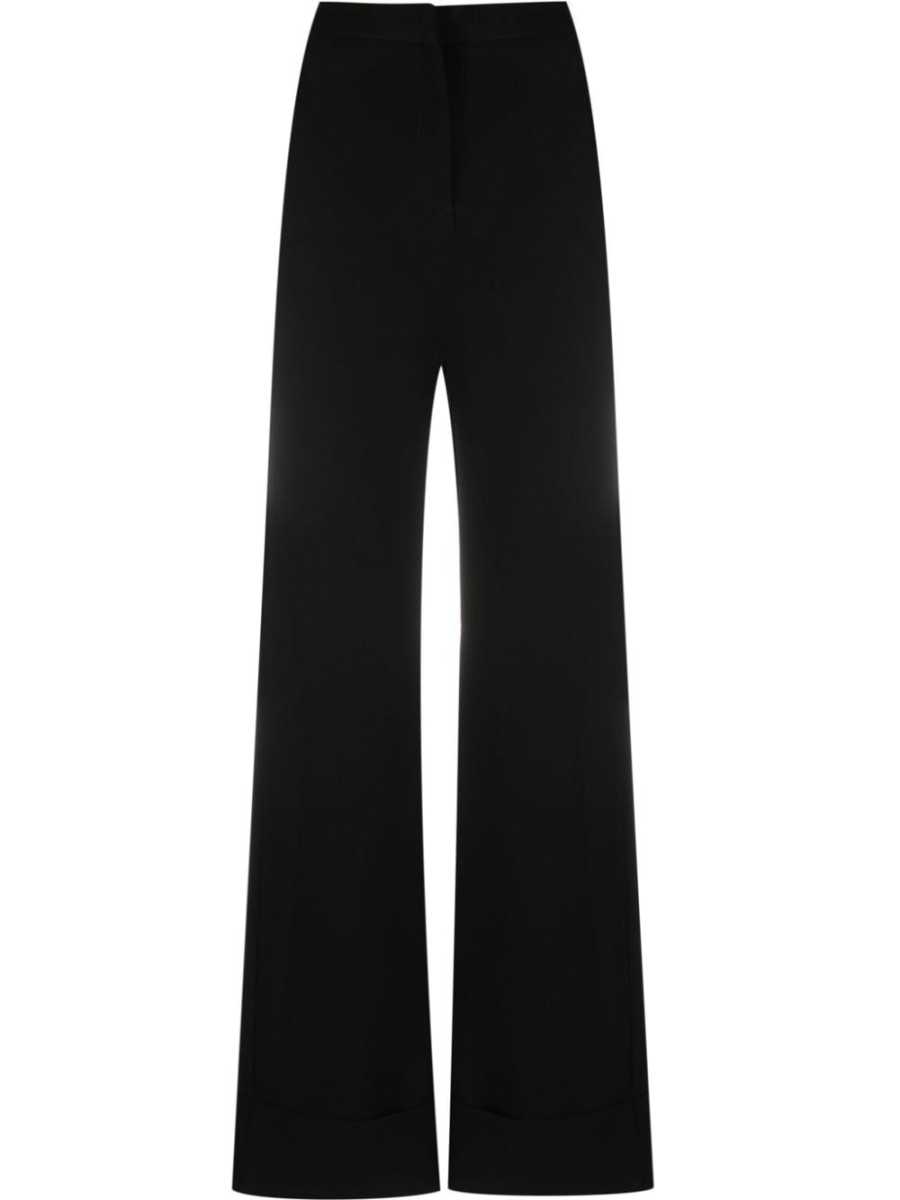 wide-leg high-waisted trousers