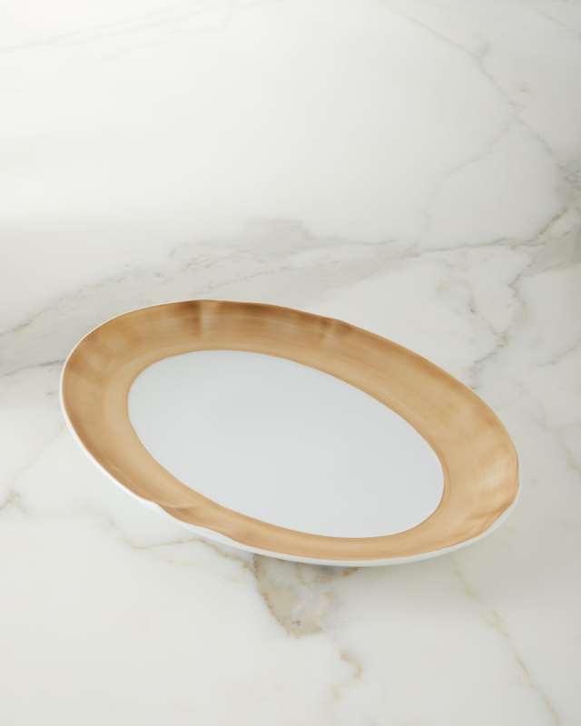 Brushstroke Gold Small Platter