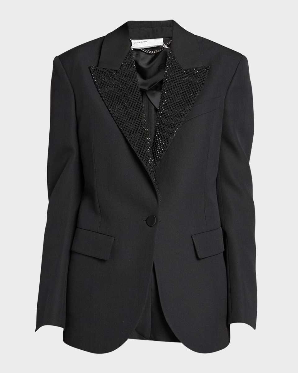 Tuxedo Jacket with Hotfix Lapel