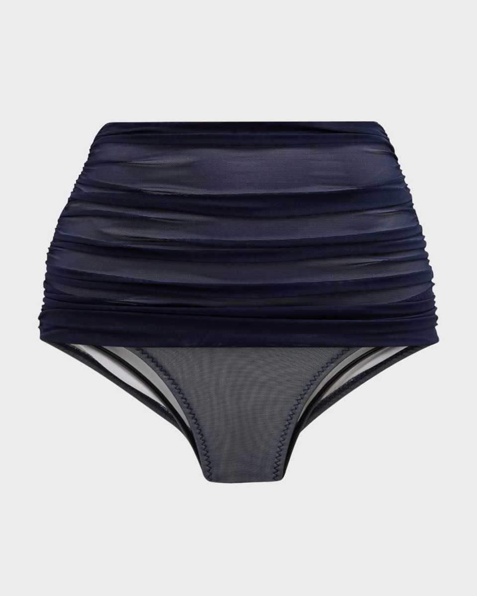 Bill Ruched Mesh Bikini Bottoms