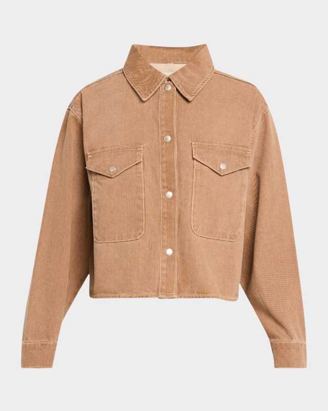 Castro Cropped Oversized Denim Shirt