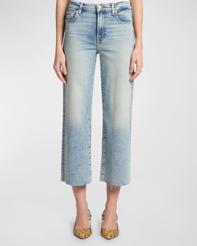 Cropped Alexa Jeans with Raw Hem
