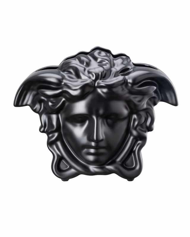 Medusa Grande 8.3" Vase, Black