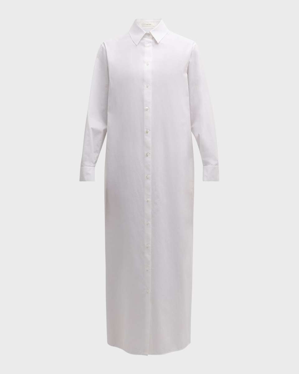 Izumi Long-Sleeve Maxi Shirtdress