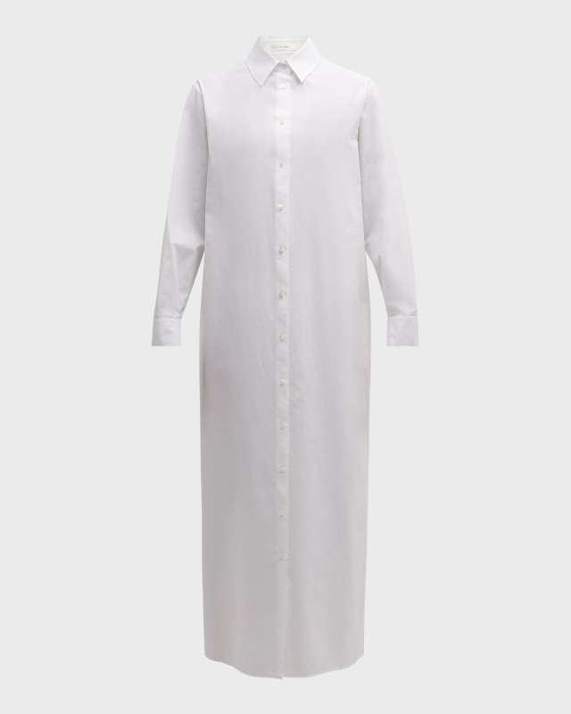 Izumi Long-Sleeve Maxi Shirtdress