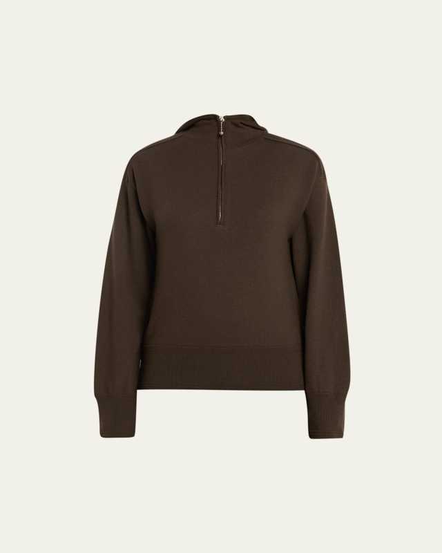 Logo-Embroidered Wool Hoodie