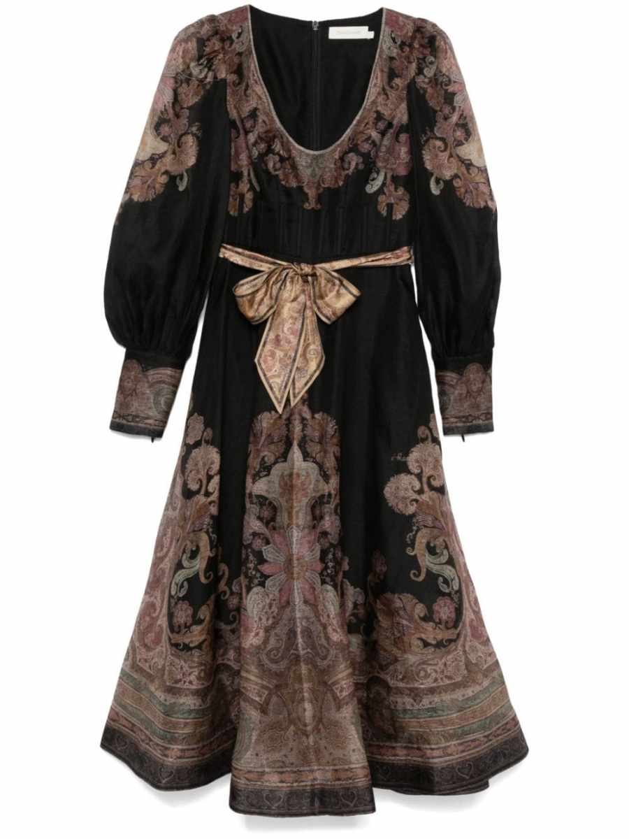 Illustration Structured maxi dress