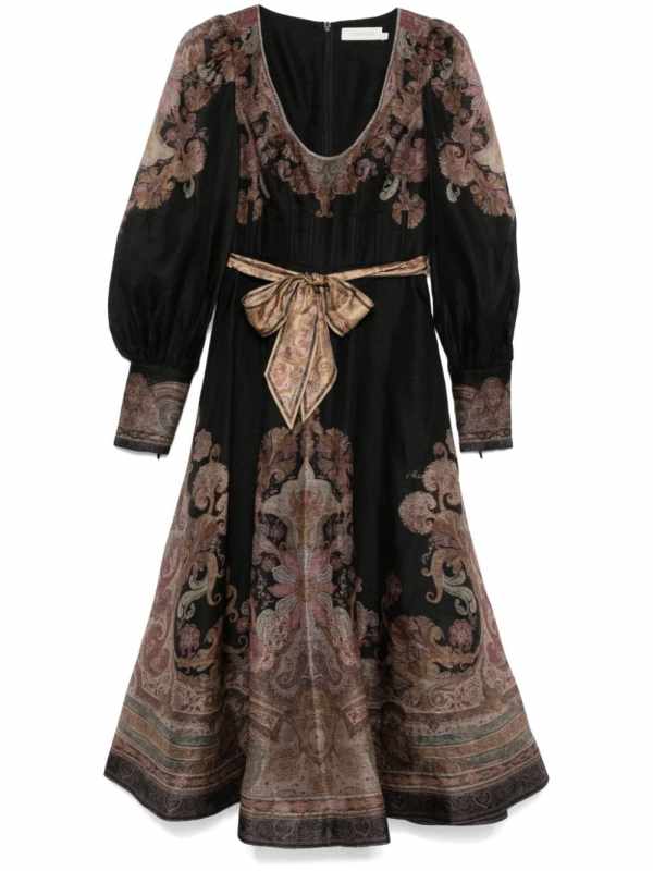 Illustration Structured maxi dress