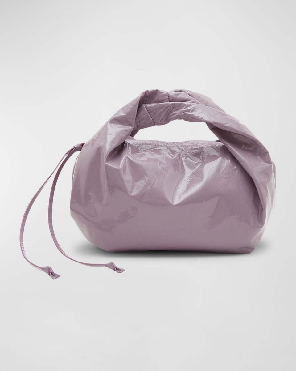 Small Twisted Leather Top-Handle Bag