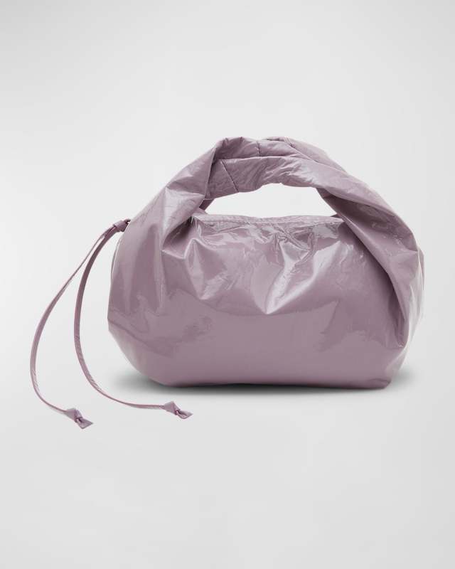 Small Twisted Leather Top-Handle Bag
