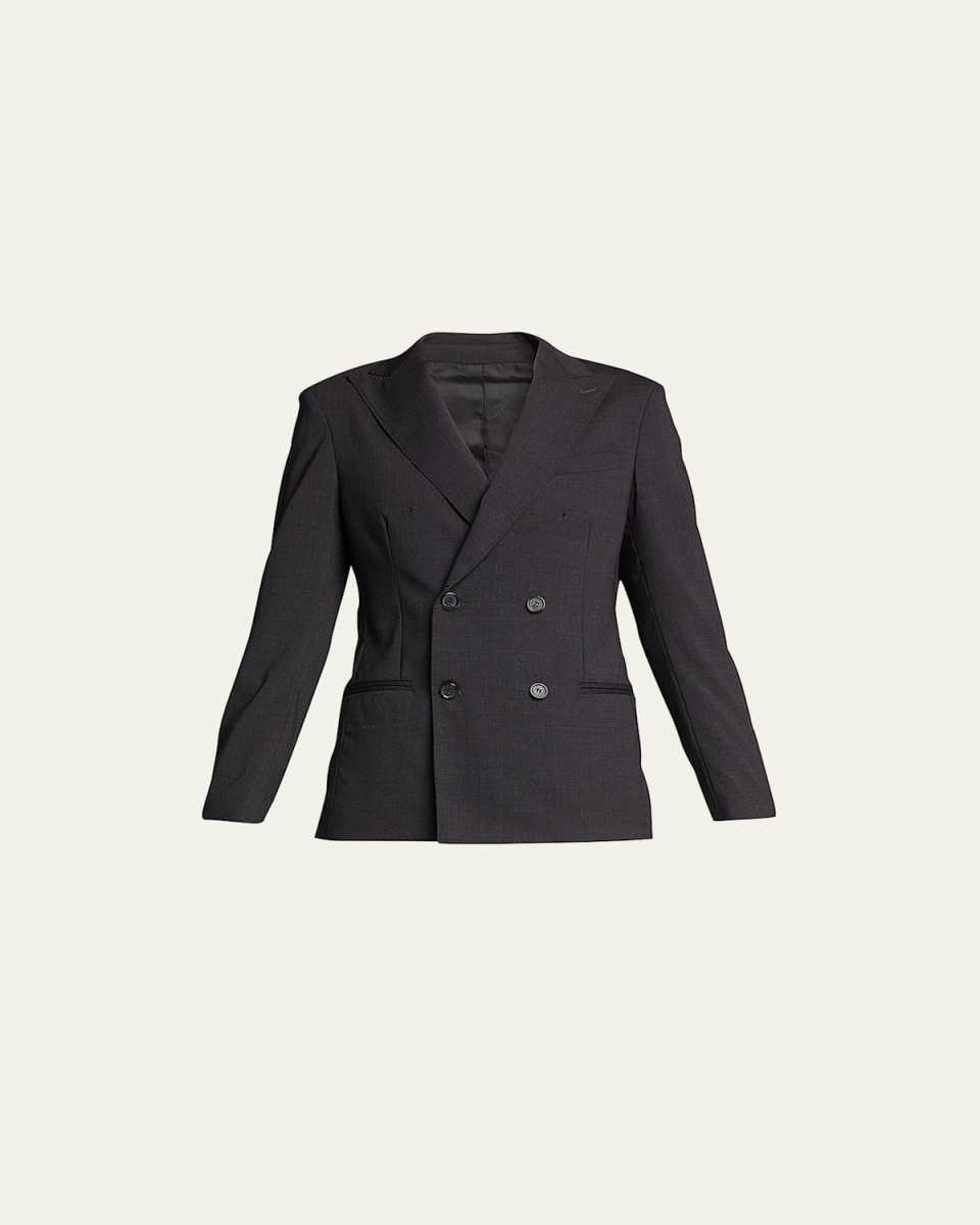 Double-Breasted Wool Blazer