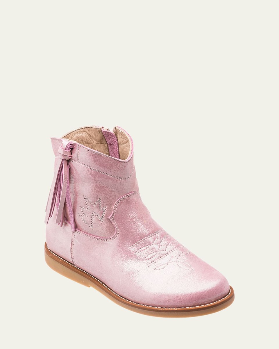 Girl's Hannah Suede Western Boots, Toddler/Kids