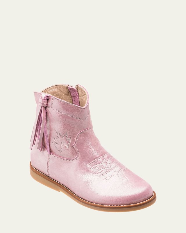Girl's Hannah Suede Western Boots, Toddler/Kids