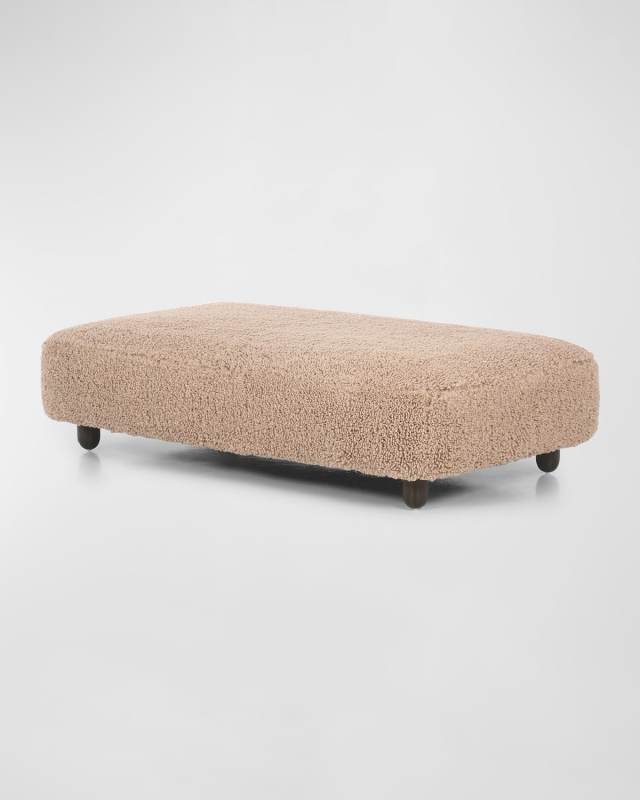 Aniston Faux Shearling Ottoman