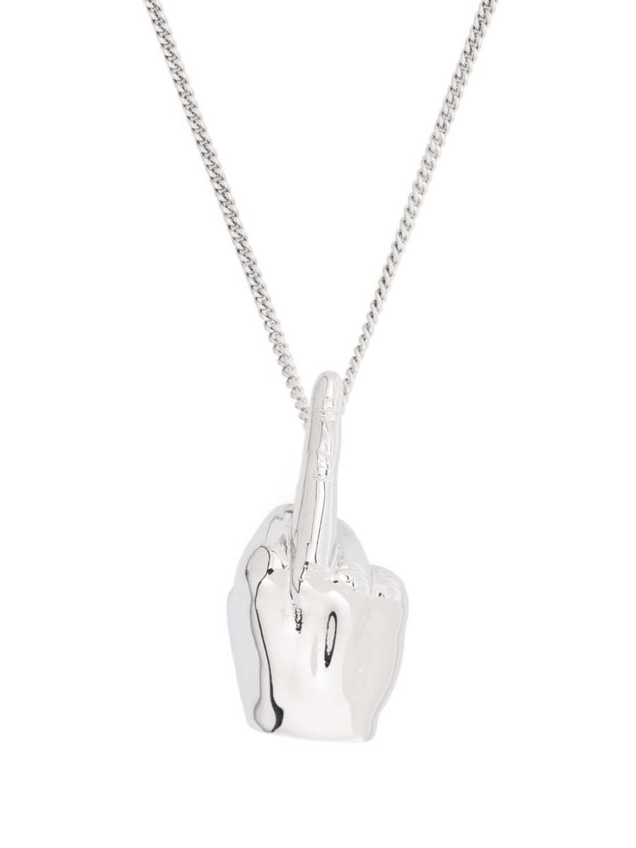 polished hand-pendant necklace