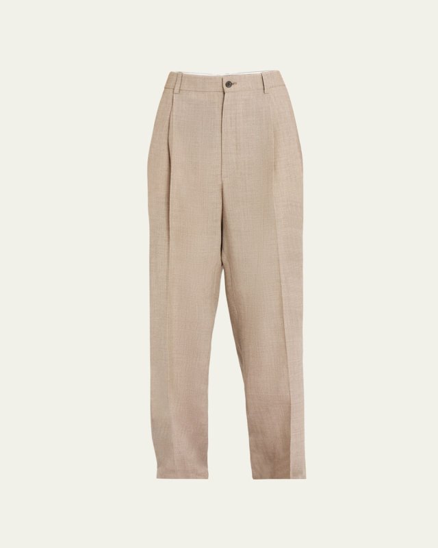 Tor Pintuck Wool Pants